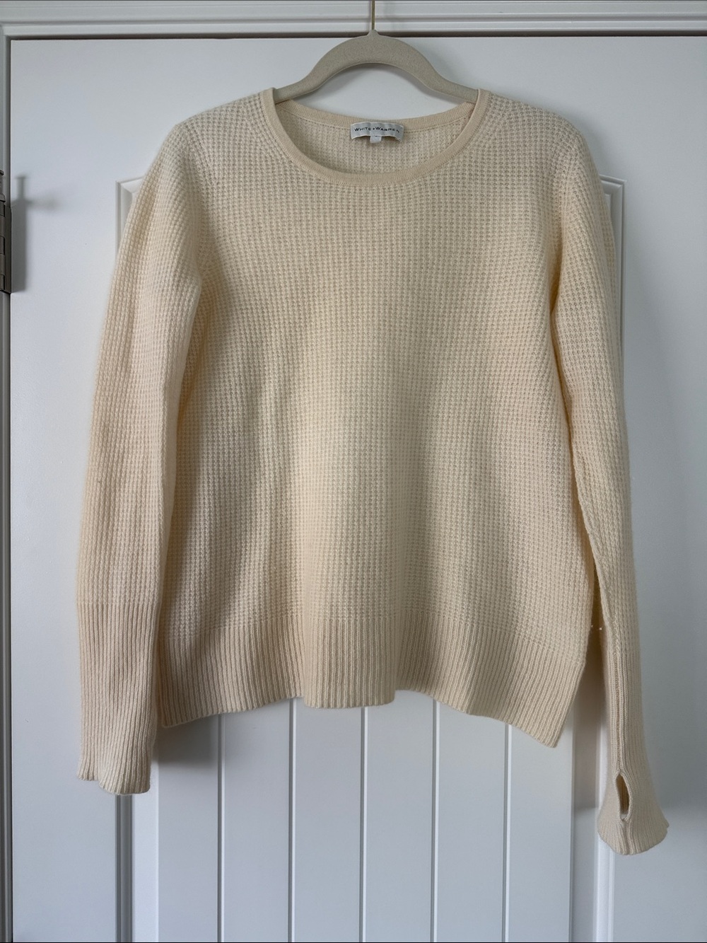 White + Warren Cashmere Waffleknit